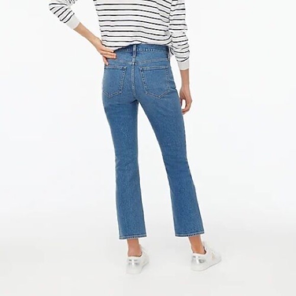 SOLD J crew mid rise crop flare jeans - Picture 2 of 2